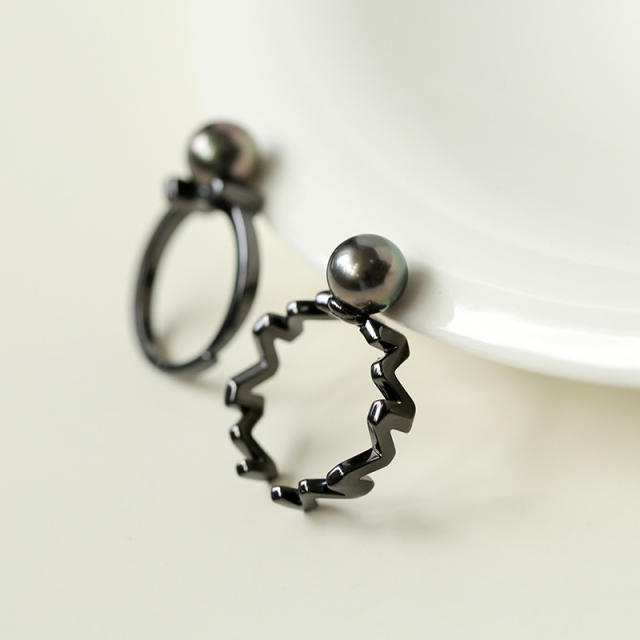 Tahiti Black Pearl Ring