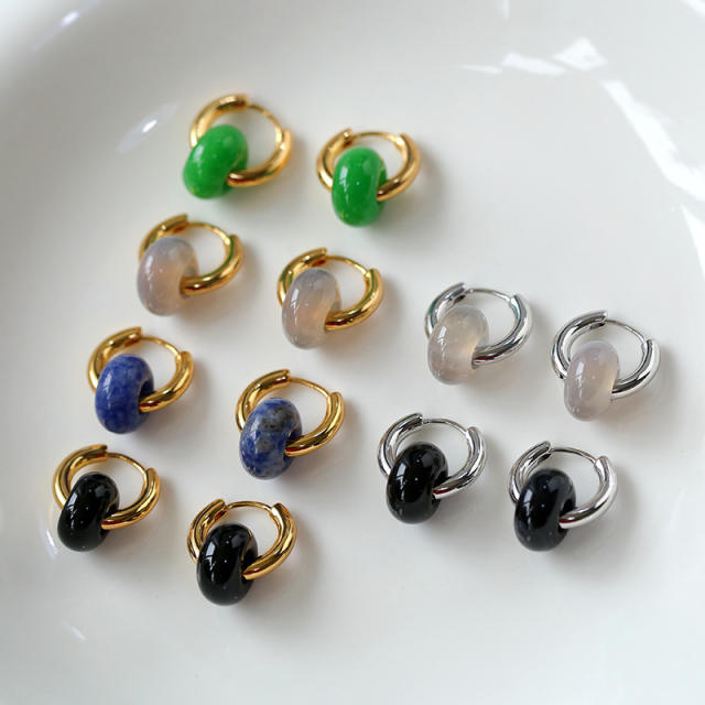 Jeweled agate rings