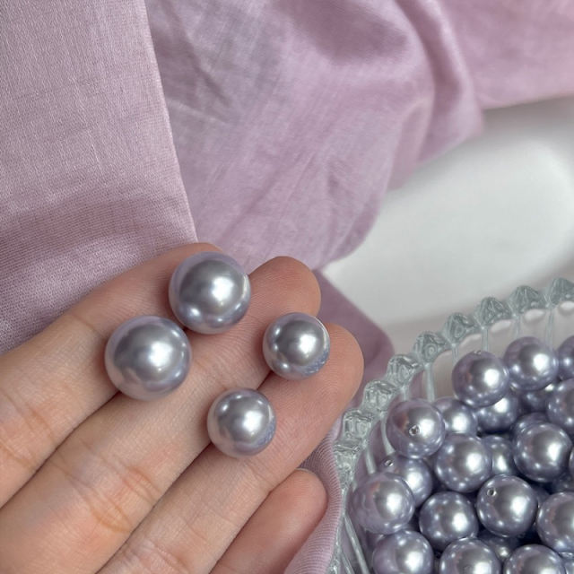 Purple Pearl Earrings