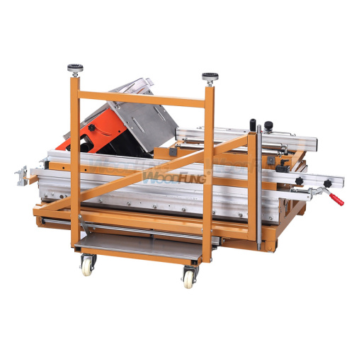 MJ-09BRR Double invisible rail sawing table for wood cutting mini saw ...