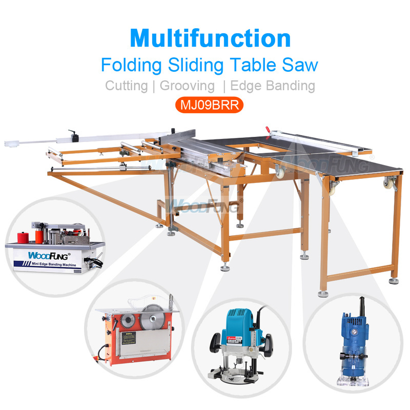 MJ-09BRR Double invisible rail sawing table for wood cutting mini saw table saw
