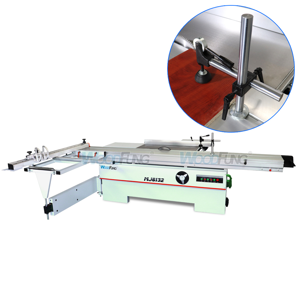 Panel saw machine press feeder