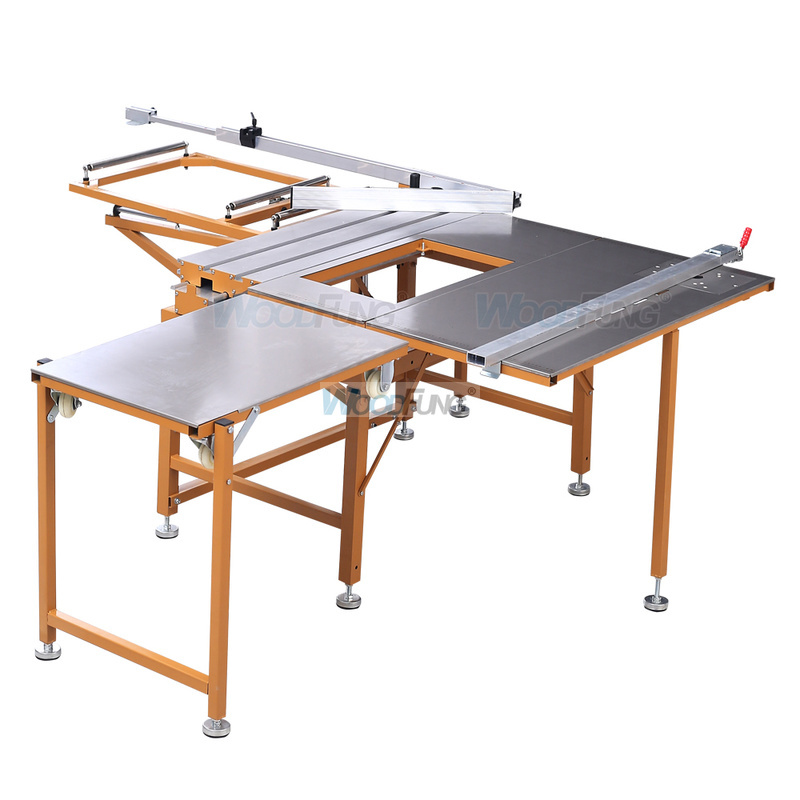 MJ-09BRR Double invisible rail sawing table for wood cutting mini saw table saw