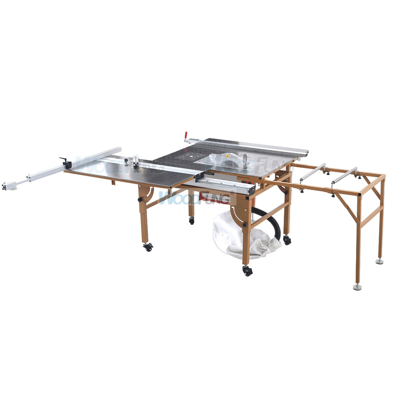 MJ-09BR Small type mini sliding table saw with scoring sawblade