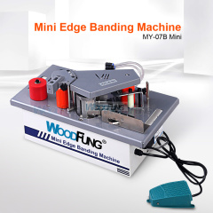 MY-07B Mini Woodworking Edge Banding Machine PVC/ABS/Melamine Used With Sliding Table Saw Curve/Straight Edge Bander