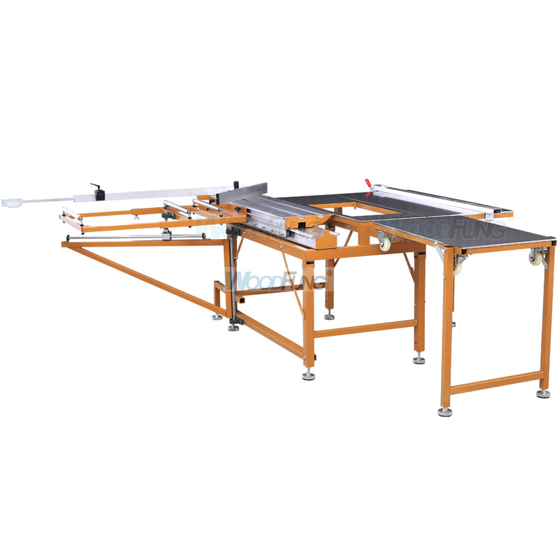 Mesa de aserrado de riel invisible doble MJ-09BRR para sierra de mesa de mini sierra de corte de madera