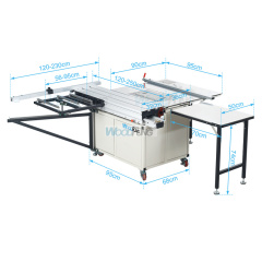 MJ-09BP Mini sliding panel saw for wood cutting machine for MDF and plywood