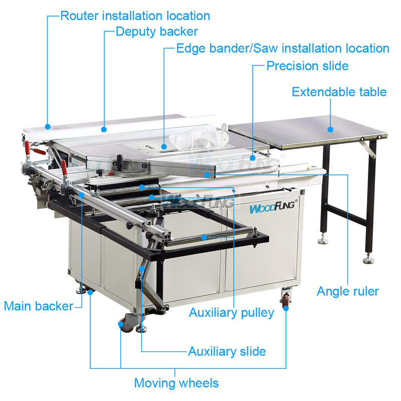 MJ-09BP Mini sliding panel saw for wood cutting machine for MDF and plywood