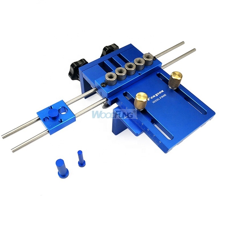 3 in 1 Drilling Locator Woodworking Tool DIY Woodworking Joinery High Precision Dowel Jigs Kit Drilling Guide kit