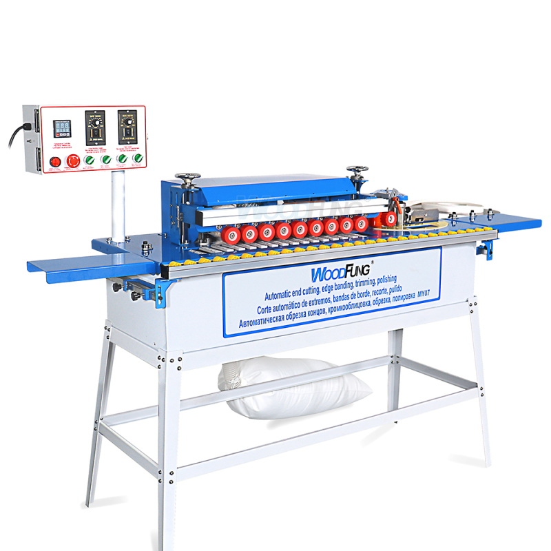 MY-07 Mini Automatic Edge Banding Machine With Gluing Trimming End Cutting Buffing Dust Collection Straight Curve MDF Edge Bander