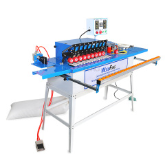 MY06D-2 Mini Semi-automatic Edge Banding Machine Gluing Trimming End Cutting Buffing Dust Collection Straight&Curve MDF Automatic Feeding Edge Bander
