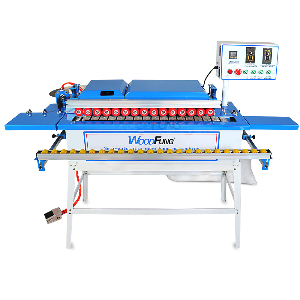 MY06D-1 Mini Semi-automatic Edge Banding Machine Gluing Trimming End Cutting Buffing Dust Collection Straight MDF Automatic Feeding Edge Bander