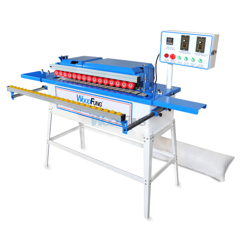 MY06D-1 Mini Semi-automatic Edge Banding Machine Gluing Trimming End Cutting Buffing Dust Collection Straight MDF Automatic Feeding Edge Bander