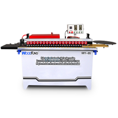 MY-05 Mini Semi-automatic Edge Banding Machine Gluing Trimming End Cutting Buffing Dust Collection Straight MDF Automatic Feeding Edge Bander