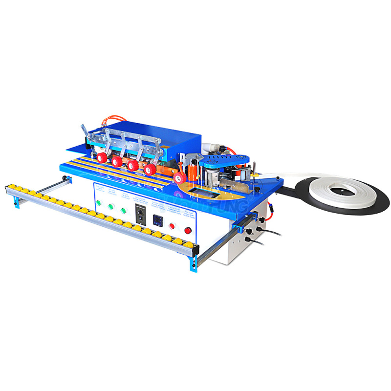 MY-06C Multifunctional Manual Edge Banding Machine With Gluing Trimming Buffing Pneumatic End Cutting Dust Collection Straight Curve Edge Bander