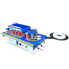 MY-06C Multifunctional Manual Edge Banding Machine With Gluing Trimming Buffing Pneumatic End Cutting Dust Collection Straight Curve Edge Bander