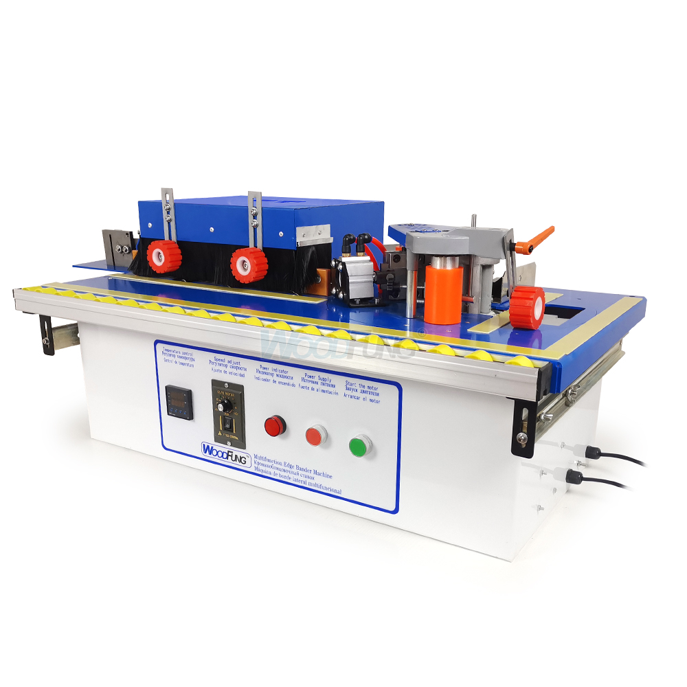 MY-06B Multifunctional Manual Edge Banding Machine With Gluing Trimming Pneumatic End Cutting Dust Collection Straight Curve Edge Bander
