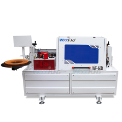 WF-50D2 automatic edgebanding machine with Gluing,trimming,end c utting,scrapping,buffing and dust collection