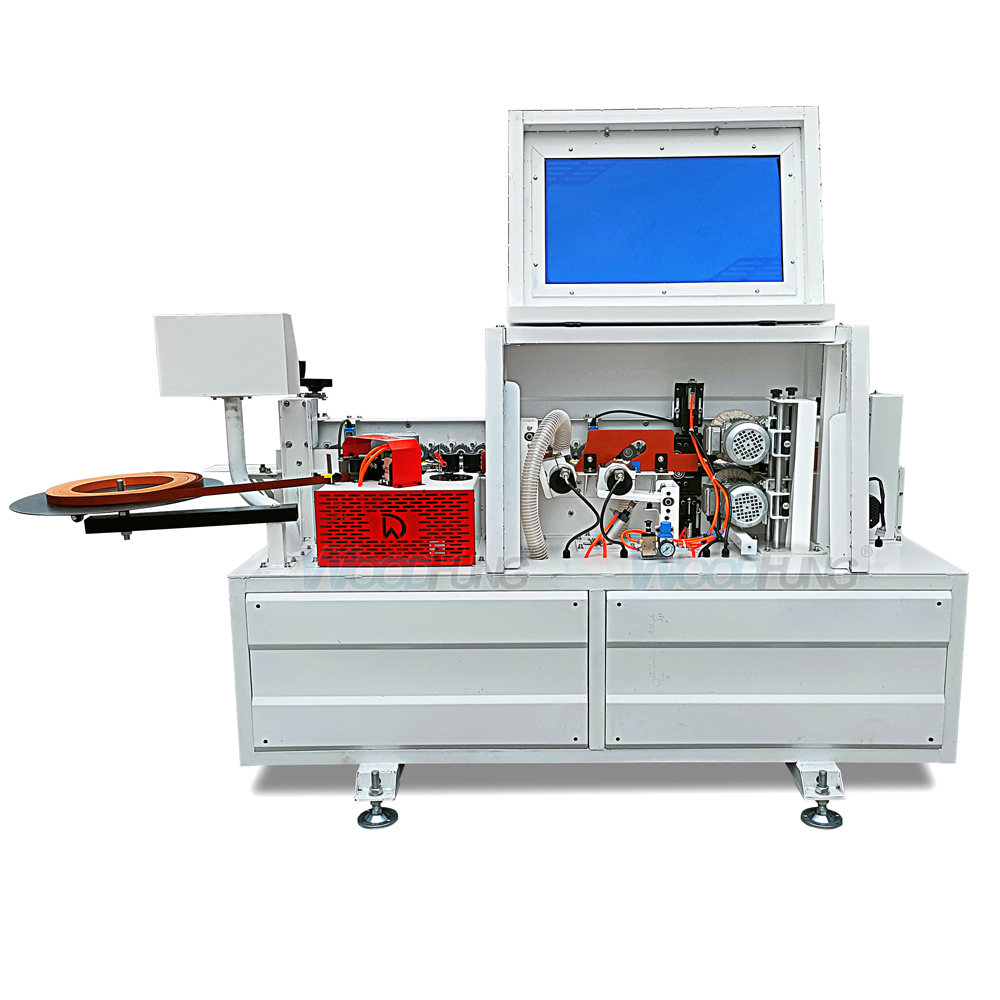 WF-50D2 automatic edgebanding machine with Gluing,trimming,end c utting,scrapping,buffing and dust collection