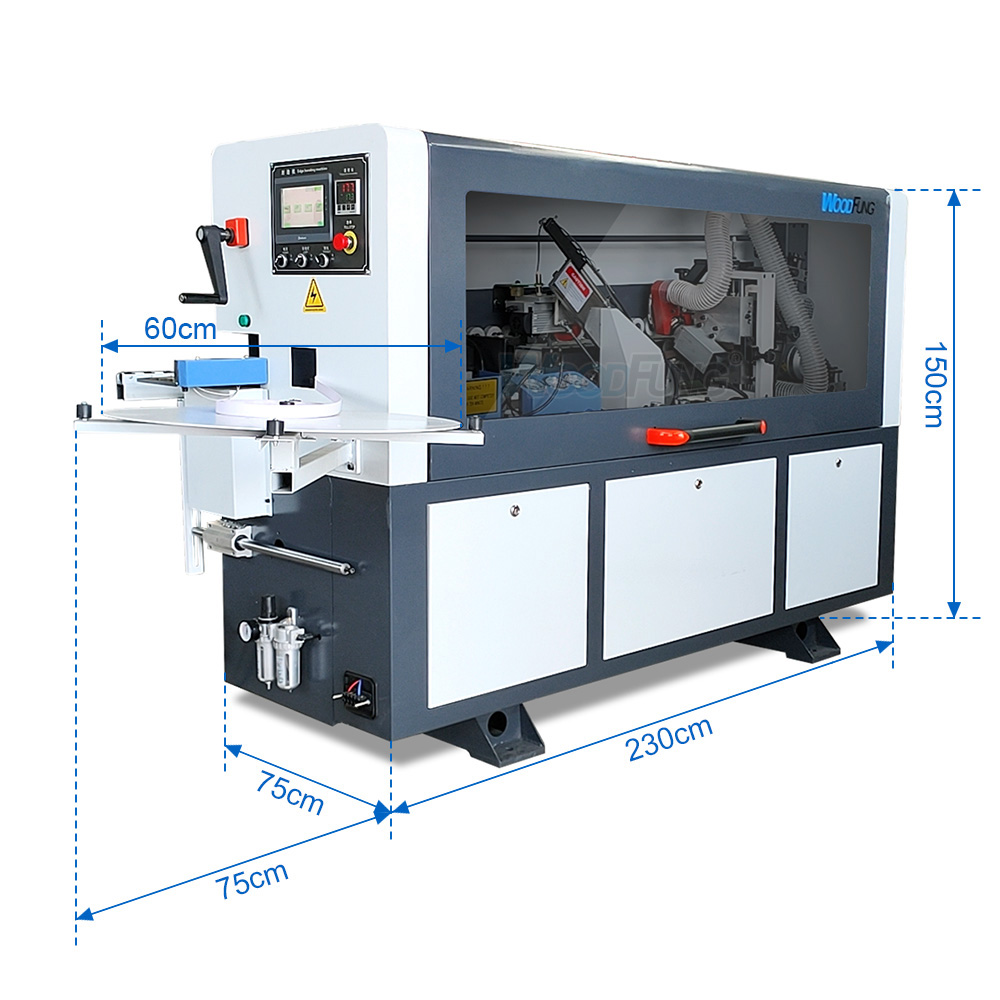 Máquina de bandas de borde semiautomática WF-60E para maquinaria de carpintería