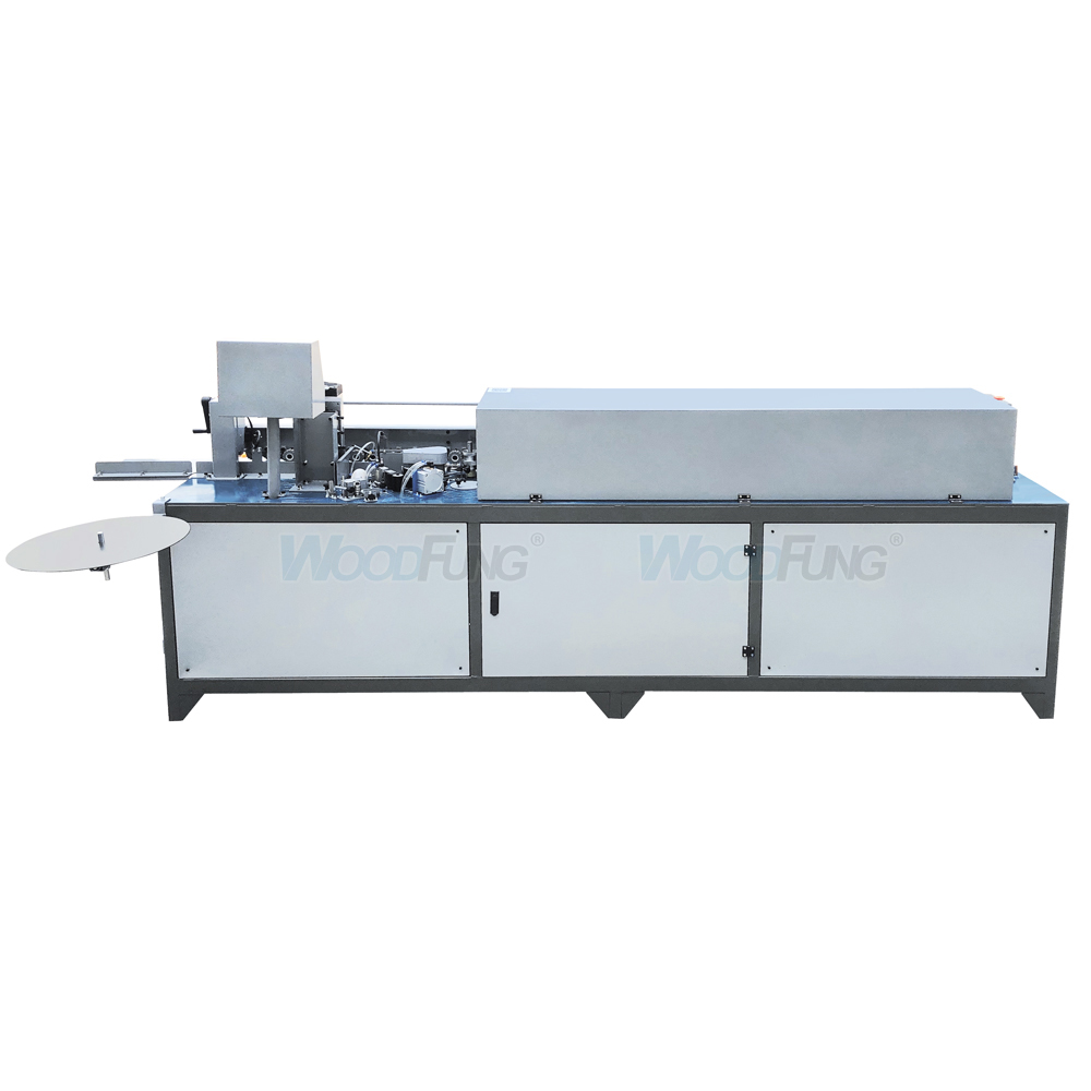 MY-102 350kg Bevel Edge banding machine with pre milling,gluing, trimming and buffing functions,and manual end trimming