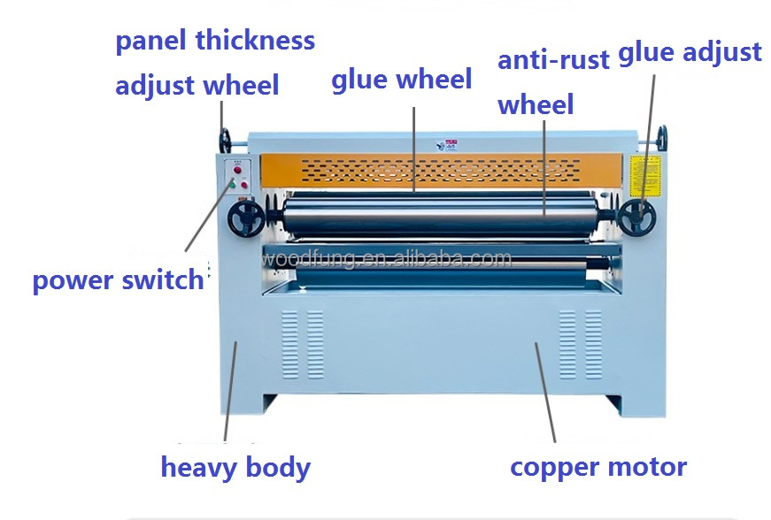 WOODFUNG Glue Spreader Machine Double Sided Glue Spreading Machine For Plywood