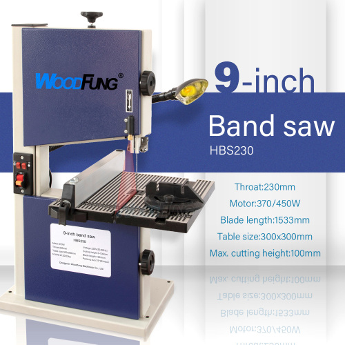 Sierra de cinta HBS230 de 9 pulgadas y 230 mm