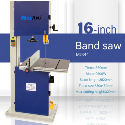 Sierra de cinta MJ344 de 16 pulgadas y 400 mm