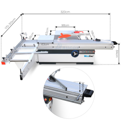 MJ-45 3.2m and 45degree precision table saw