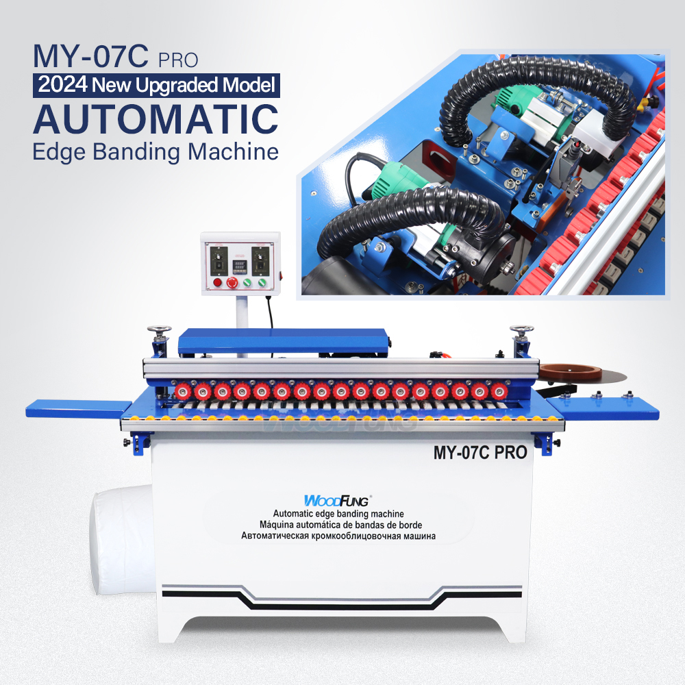 Мини-автоматическая кромкооблицовочная машина MY-07C Склеивание Обрезка  торцевой резки Полировка Сбор пыли Прямой МДФ Автоматический  кромкооблицовочны