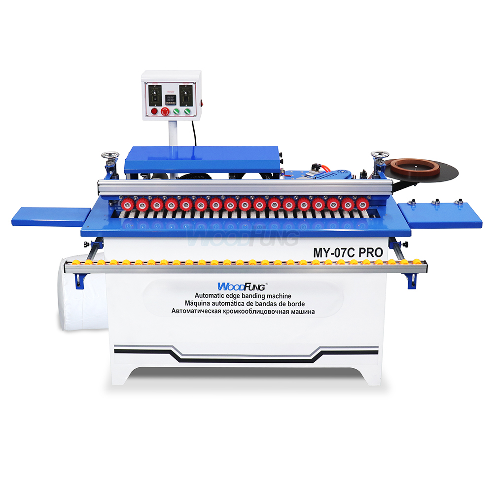 MY-07C pro Mini Automatic Edge Banding Machine Gluing Trimming End Cutting Buffing Dust Collection Straight MDF Automatic Feeding Edge Bander