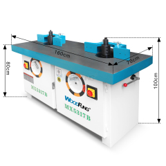 MX5317B Woodworking Spindle Moulder Machine Tilt Wood Two Spindle Moulder two axis end milling machine