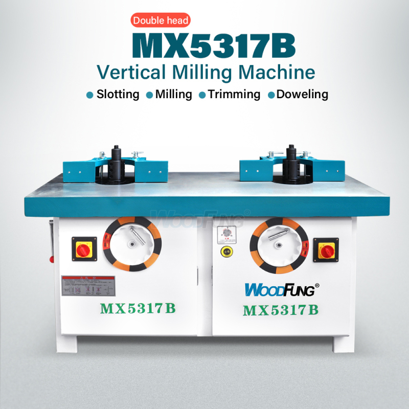 MX5317B Woodworking Spindle Moulder Machine Tilt Wood Two Spindle Moulder two axis end milling machine