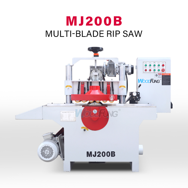 MJ200B automatic panel multi-blade woodworking saw wooden cutting longitudinal sawing machine