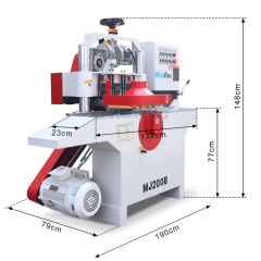 MJ200B automatic panel multi-blade woodworking saw wooden cutting longitudinal sawing machine