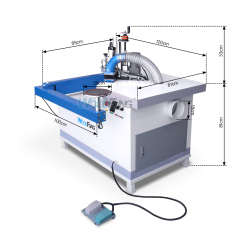 X-1 PVC edge band trimmer automatic curve line edge banding and edge trimmer machine