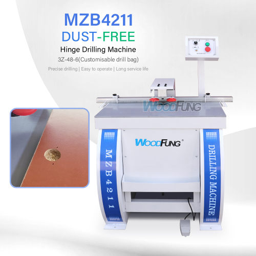 Taladradora de bisagras de madera de un solo cabezal sin polvo MZB4211
