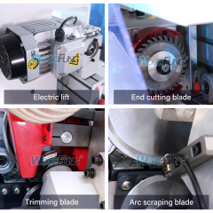 WF60E-3 woodworking machinery fully compact automatic pvc scarping wood veneer Edge bander mdf edge bander for furnuiture with fast speed 18m/min,and machine length 3m length