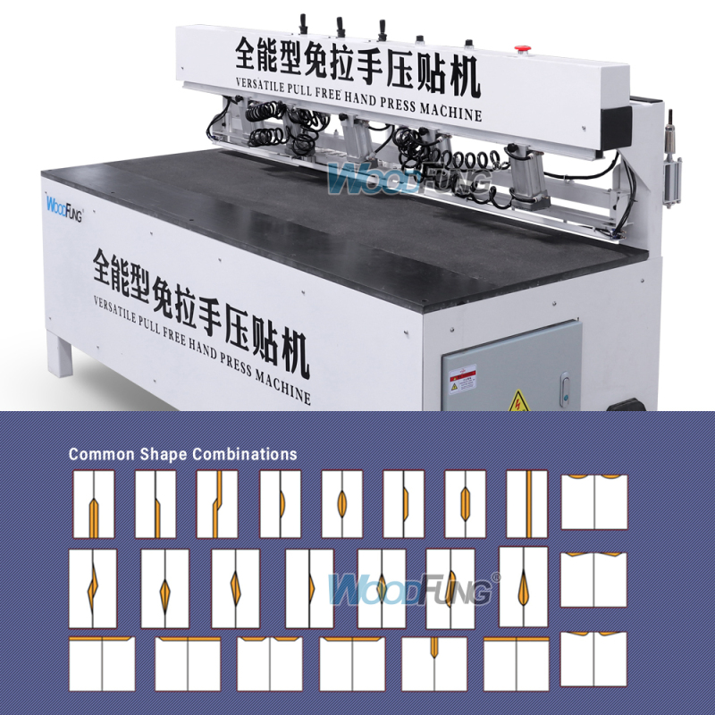 PR-25 4 heating lamps 6-wheels pneumatic press Common shapes are available VERSATILE PULL FREE HAND PRESS MACHINE