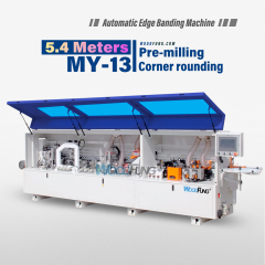 MY-13 5.4meters compact automatic edge banding machine with pre milling and Corner rounding functions