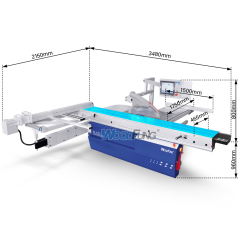 Sierra de panel CNC MJ09PROFESSA de alta precisión y alta resistencia con control por computadora