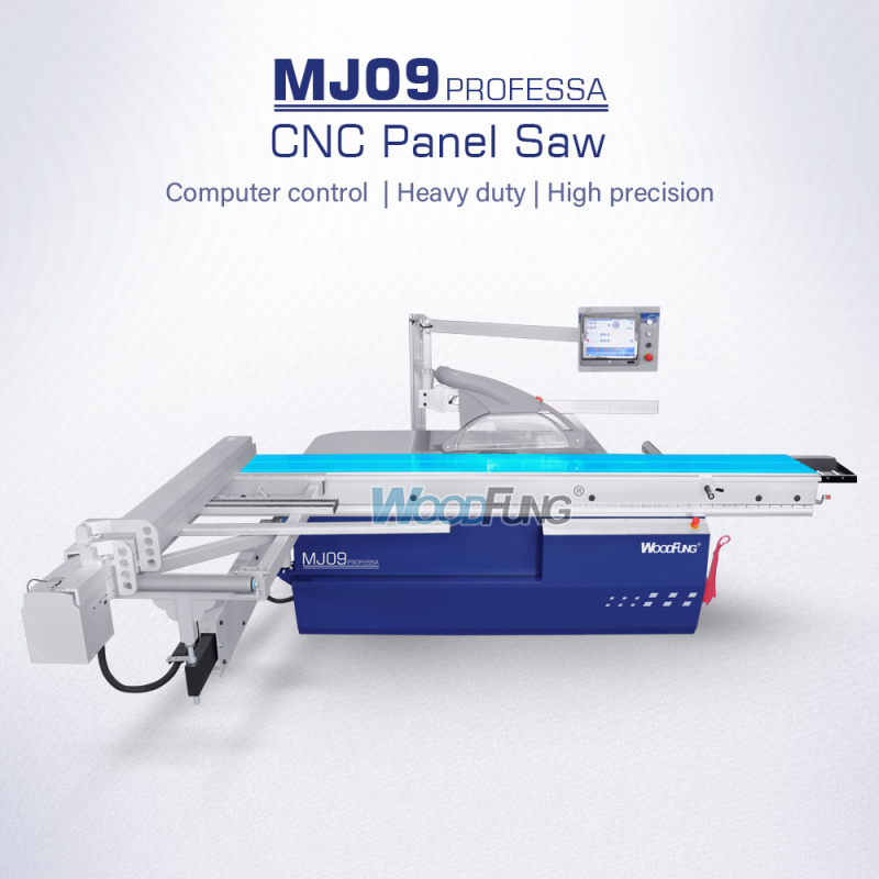 Sierra de panel CNC MJ09PROFESSA de alta precisión y alta resistencia con control por computadora