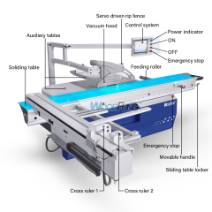Sierra de panel CNC MJ09PROFESSA de alta precisión y alta resistencia con control por computadora