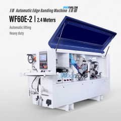 WF60E-2 woodworking machinery 2.4 meters fully compact automatic pvc scarping wood veneer Edge bander mdf edge bander for furnuiture with fast speed 18m/min