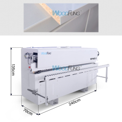 WF60E-2 woodworking machinery 2.4 meters fully compact automatic pvc scarping wood veneer Edge bander mdf edge bander for furnuiture with fast speed 18m/min