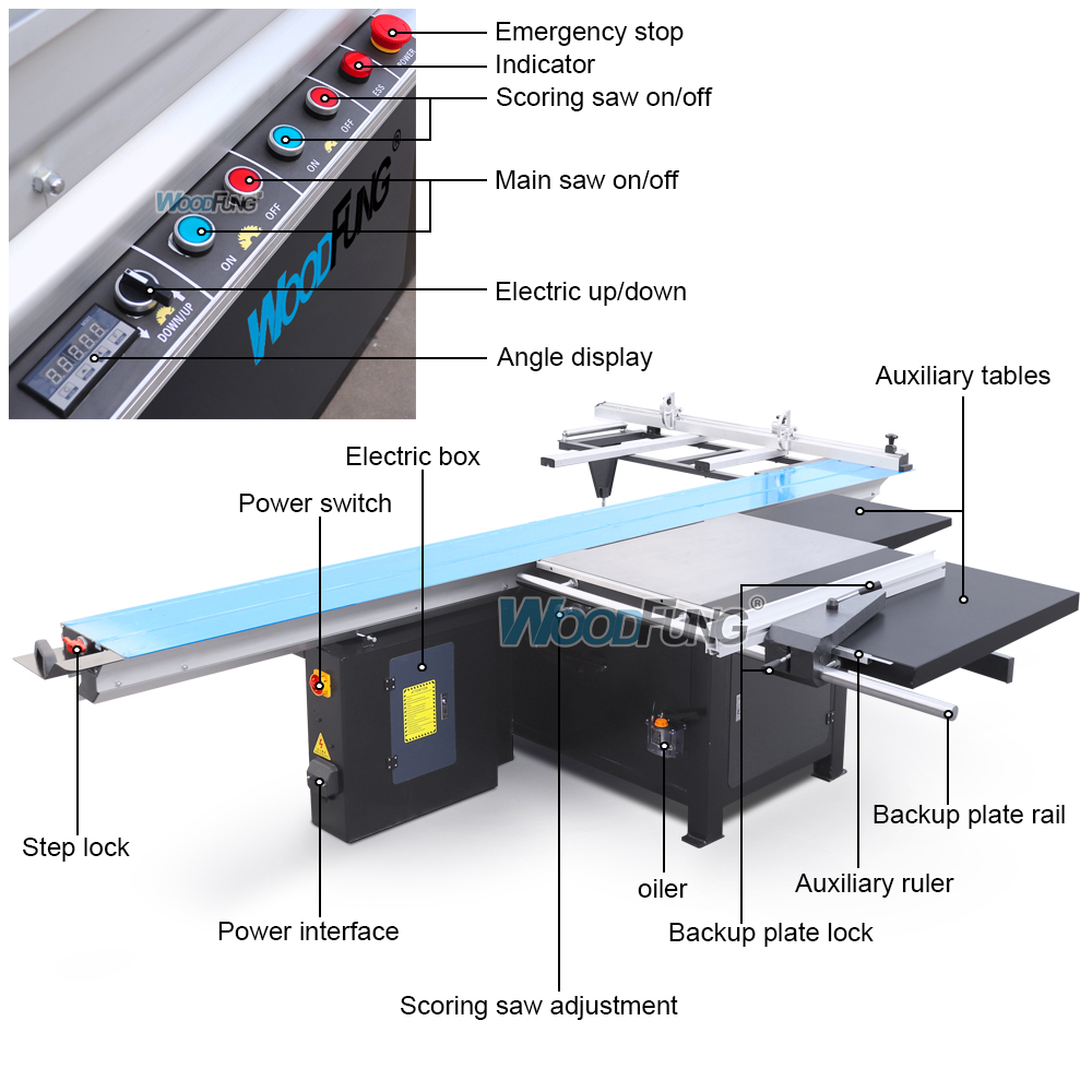 Sierra de mesa de precisión de 45 grados MJ-6138CD