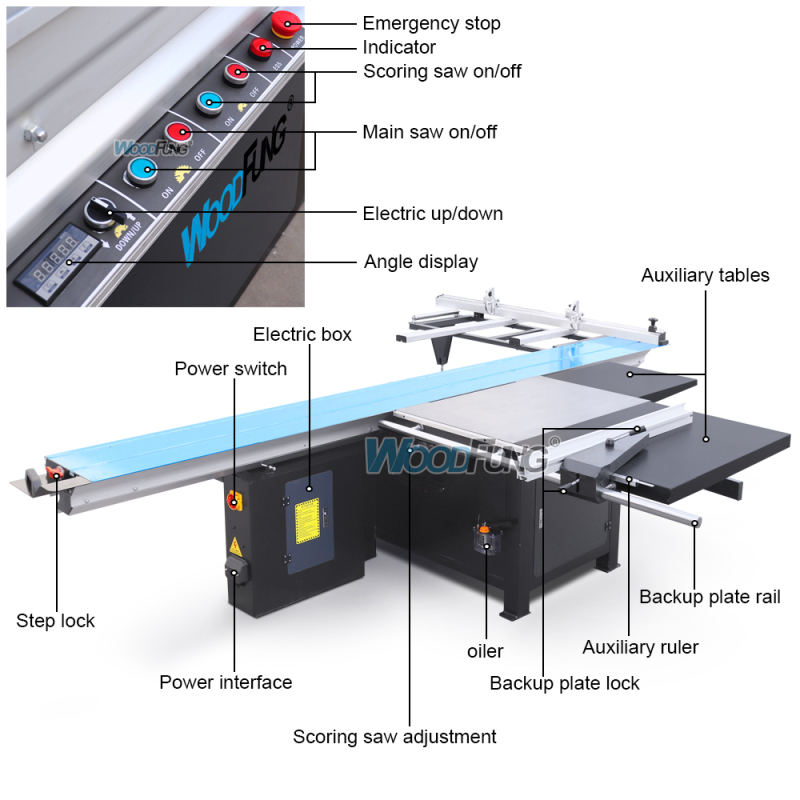 Sierra de mesa de precisión de 45 grados MJ-6138CD