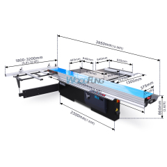Sierra de mesa de precisión de 45 grados MJ-6138CD
