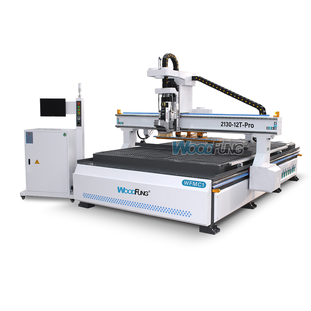 WFMC1 ATC CNC Router | 9KW Spindle, Vacuum Table & Auto Tool Changer for Woodworking