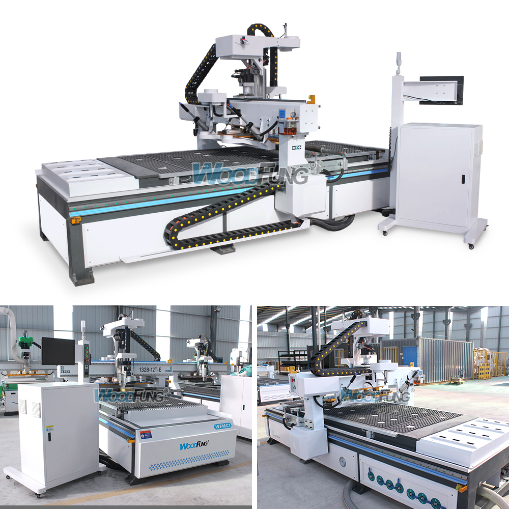 WFMC1 ATC CNC Router | 9KW Spindle, Vacuum Table & Auto Tool Changer for Woodworking